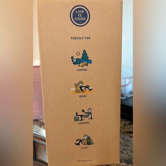 Life Is Good Colorful Stainless Steel Mug NIB - Picture 2 of 2